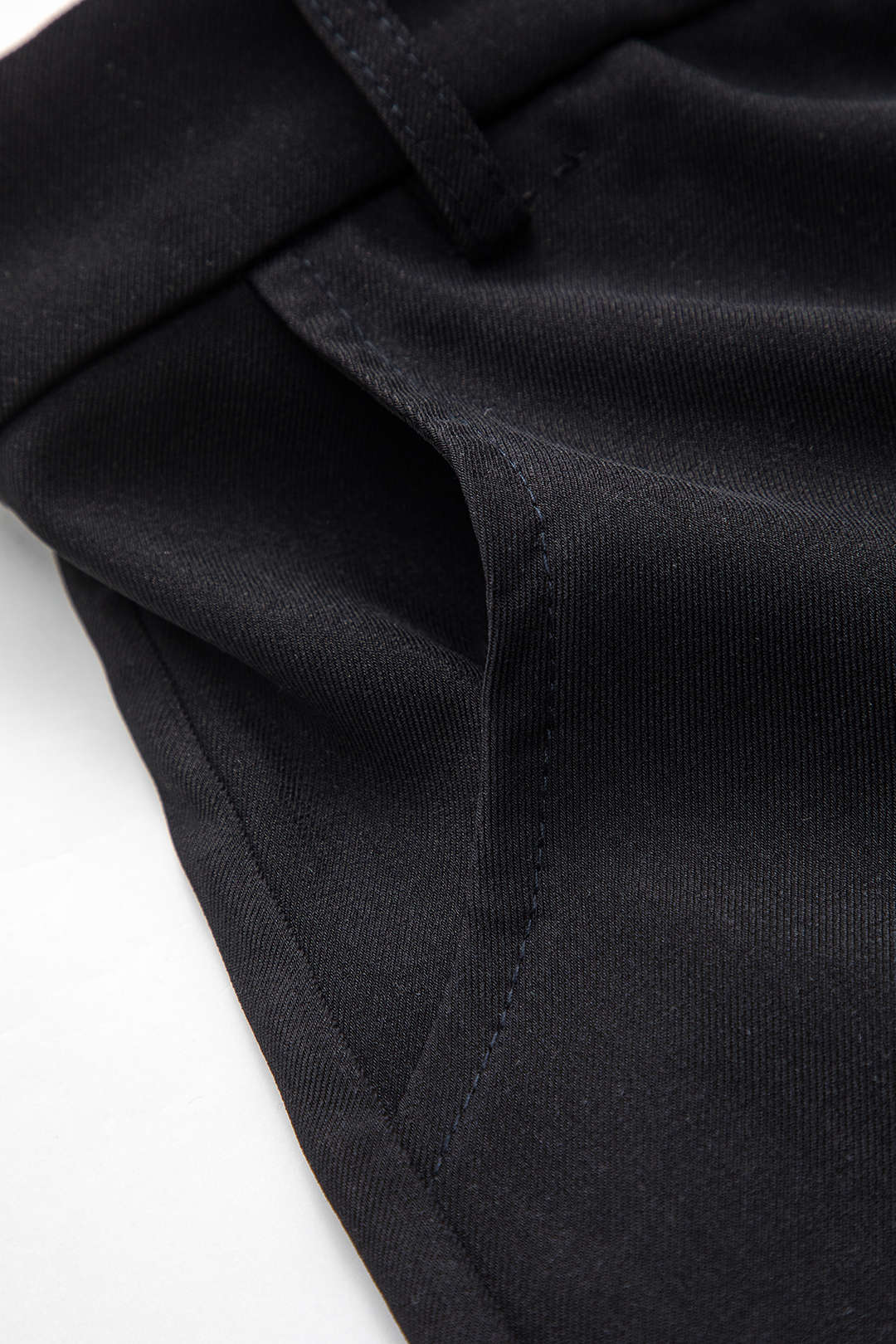 Faux Leather Patchwork Ruched Button Zipper High-Waist Trousers