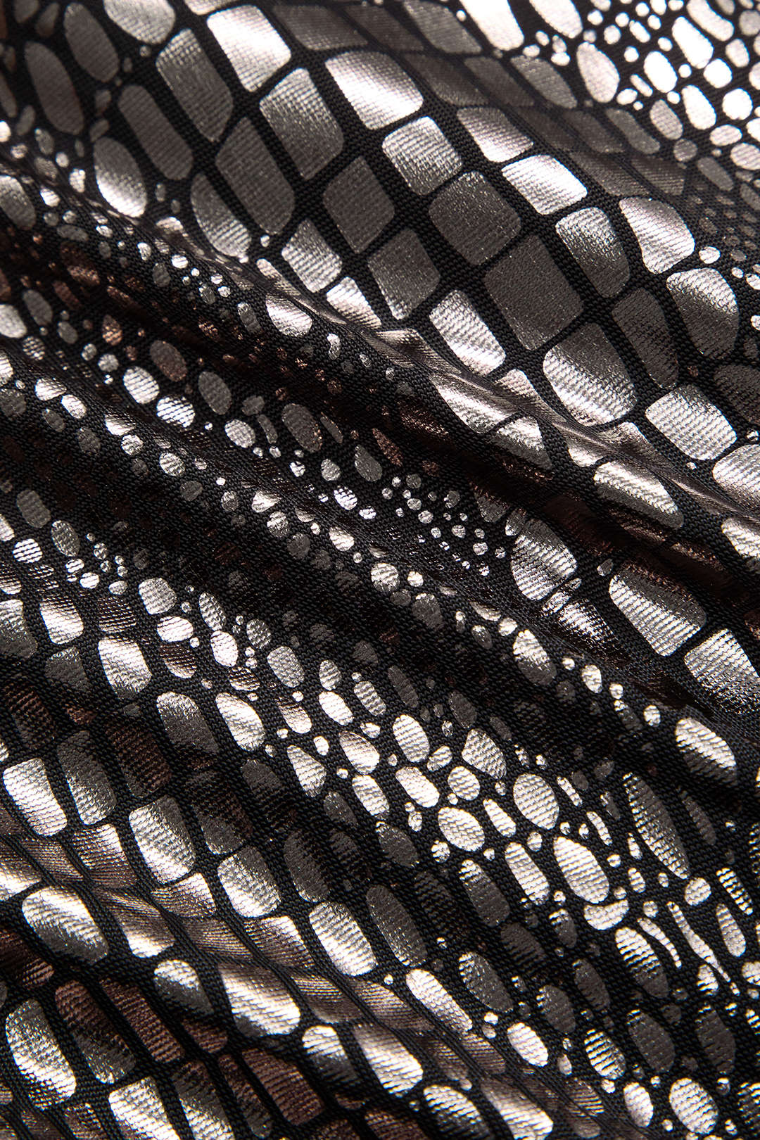 Faux Leather Patchwork Long Sleeve Maxi Dress