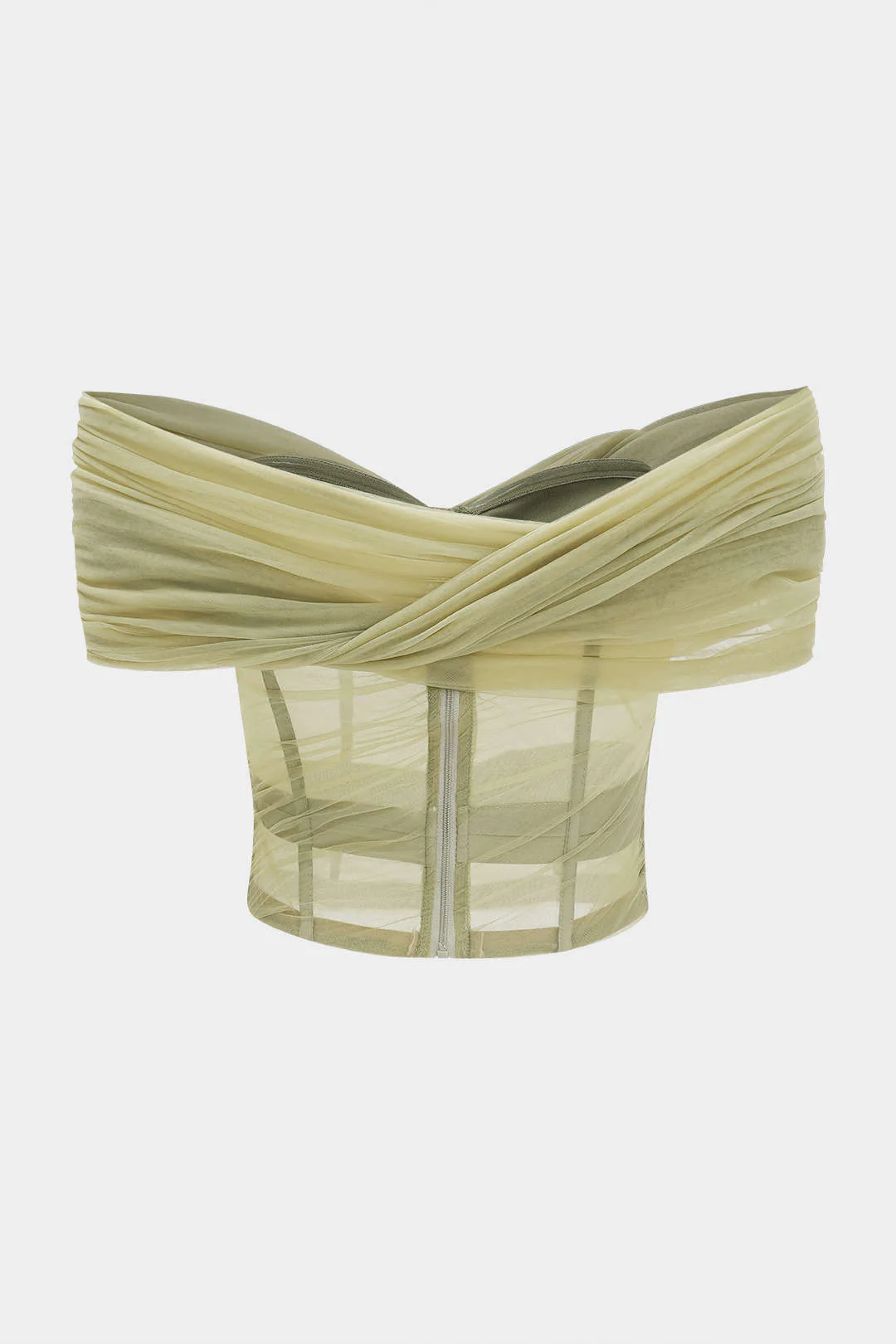 Ruched Strapless Tube Top