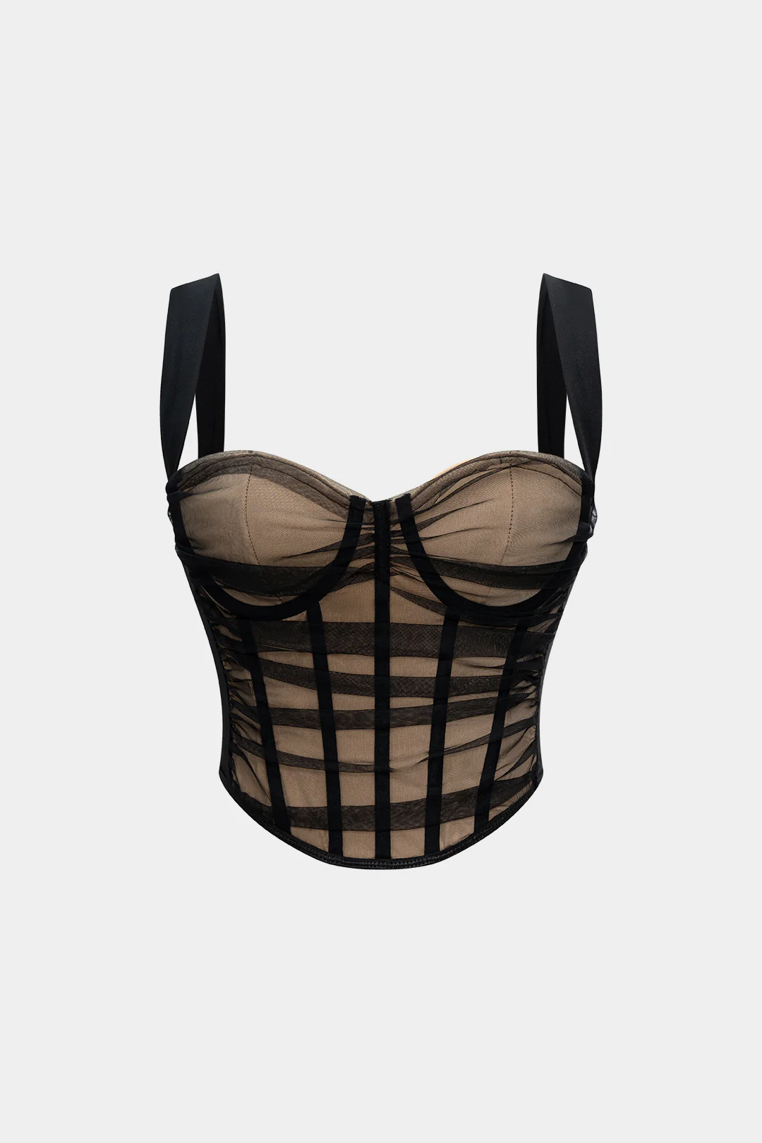 Patchwork Mesh Cami Top