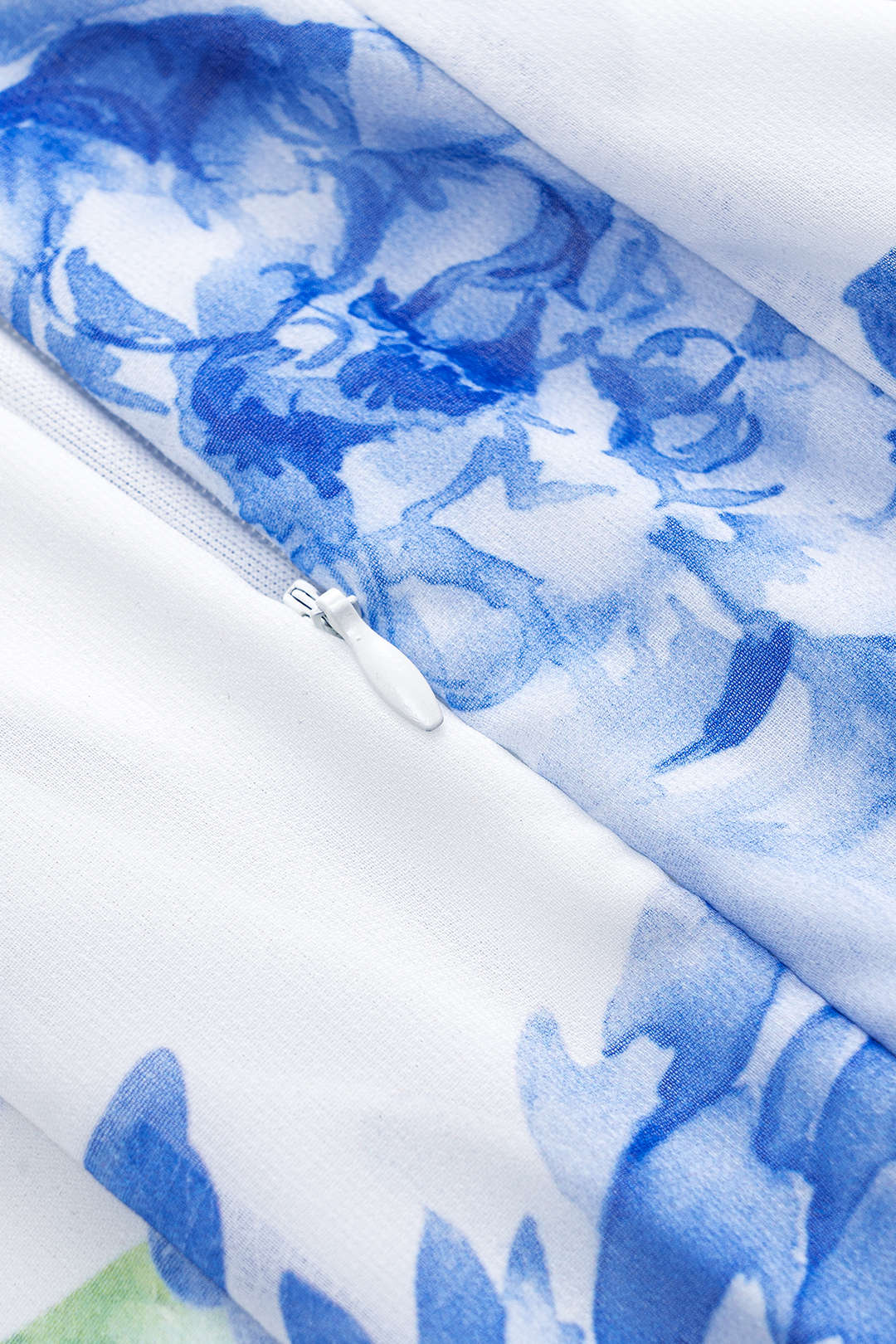 Floral Print Chiffon Ruffled Backless Sleeveless Midi Dress