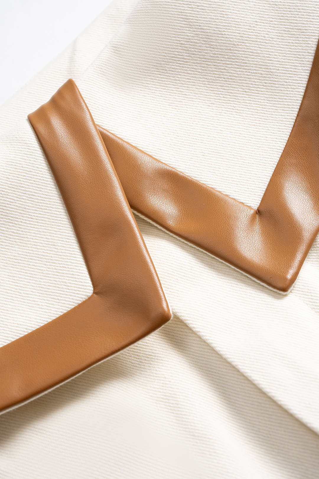 Faux Leather Patchwork Pants