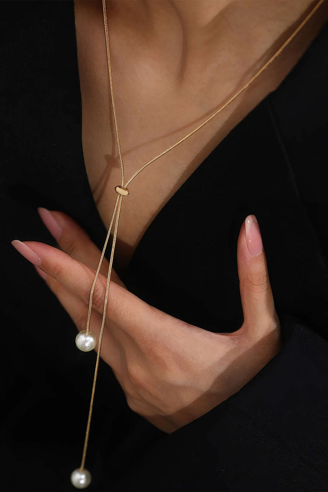 Adjustable Pearl Necklace