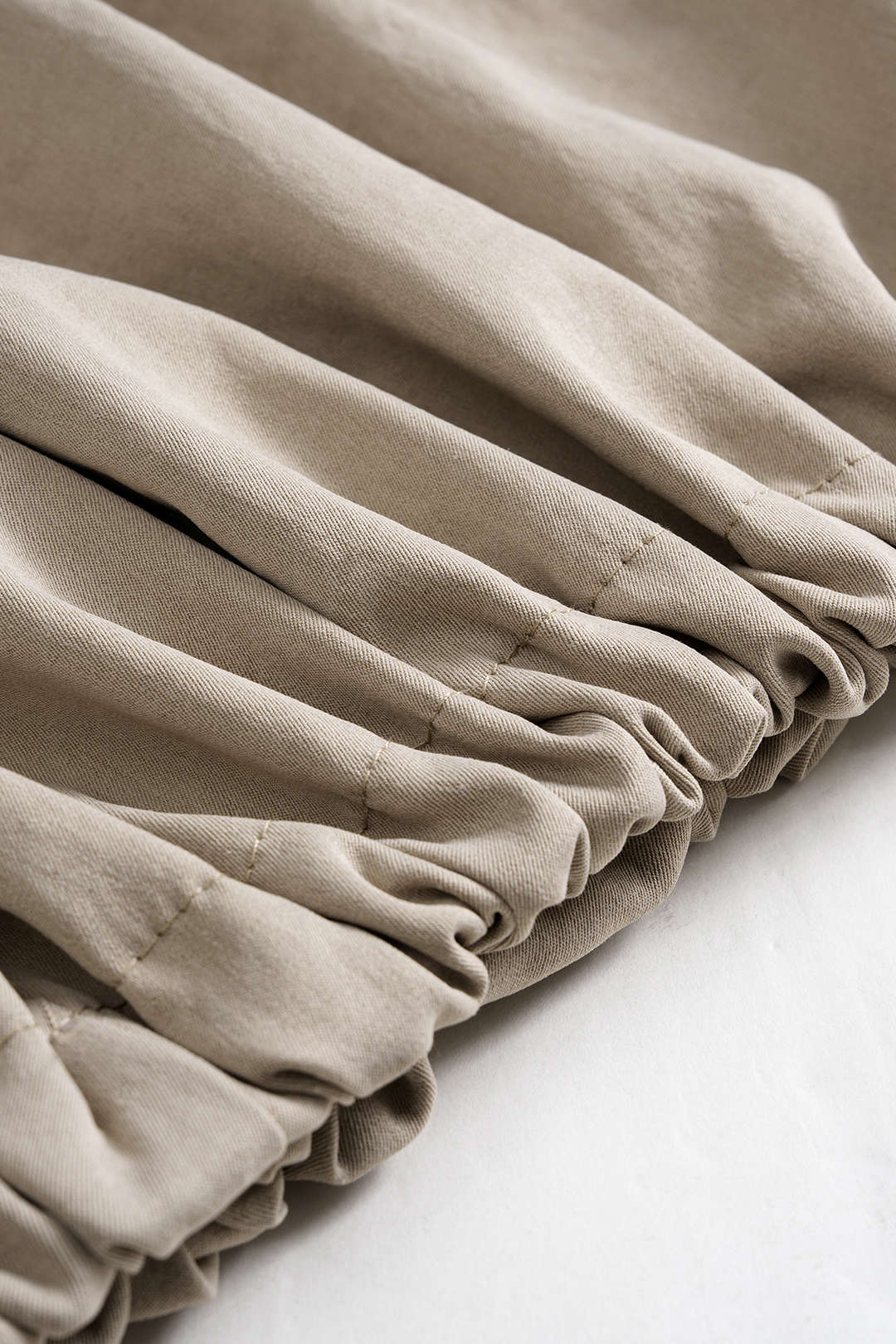 Solid Pleated Lantern Shorts