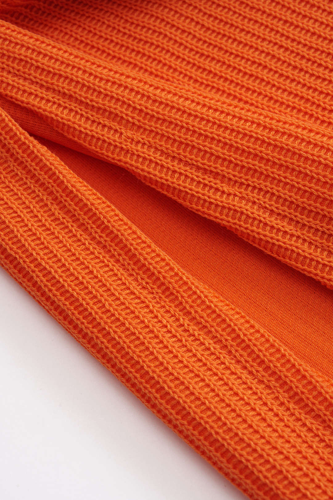 Solid Knitted Slit Skirt