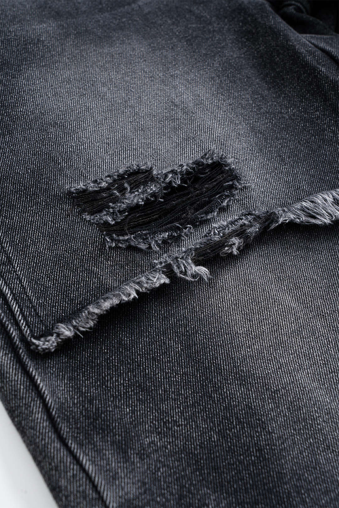 Patchwork Straight Leg Denim Jeans