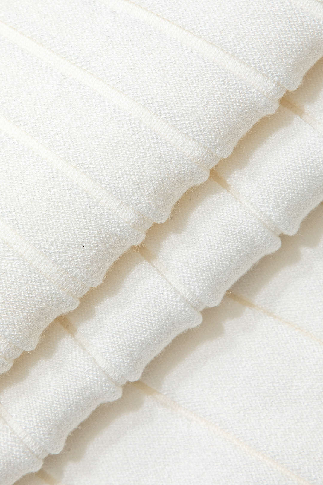 Plus Size Knitted Crop Top and Ribbed Knit Skirt Set