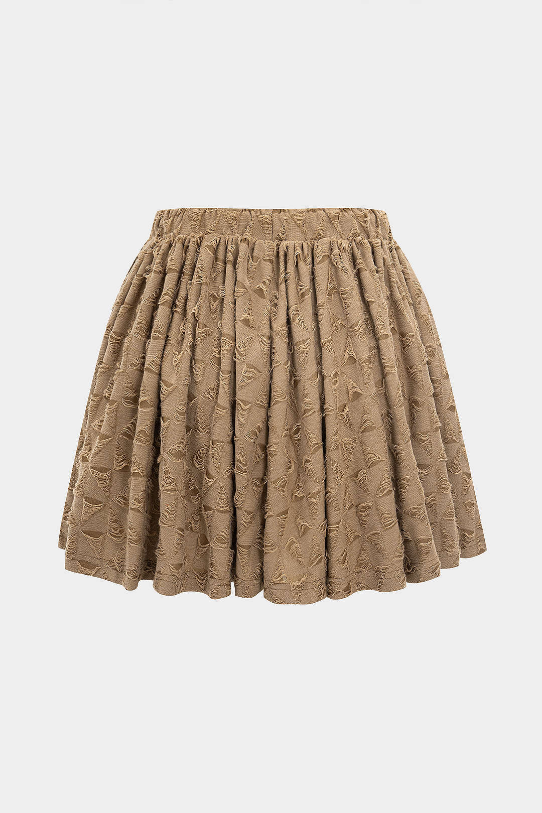 Ripped Drawstring Skirt
