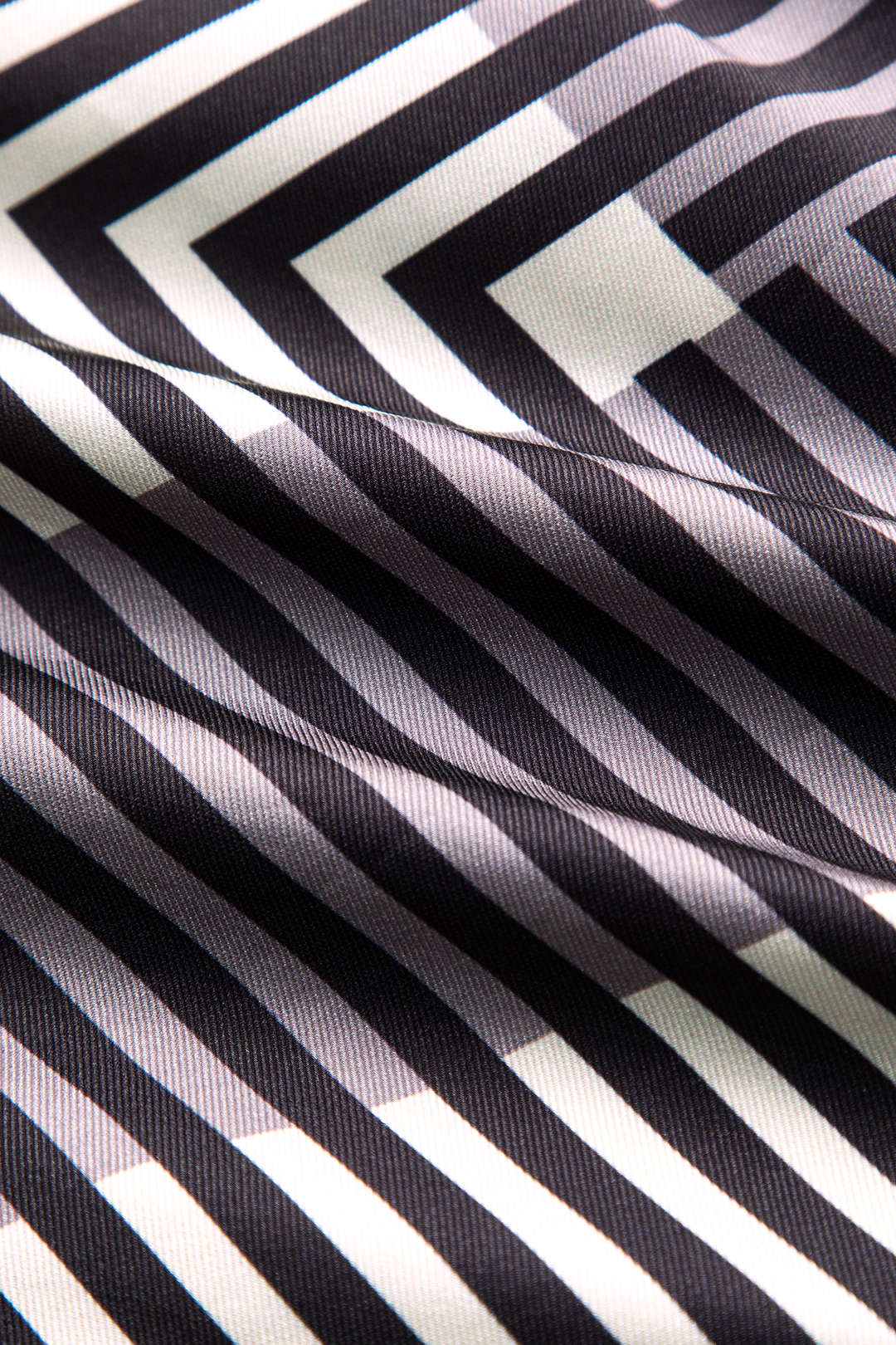 Ruched Stripe Button Skirt