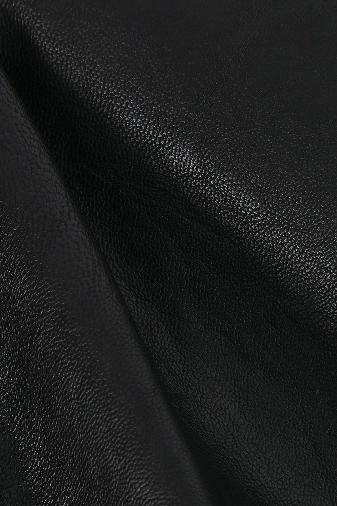 Faux Leather Elastic Waist Straight-Leg Trousers