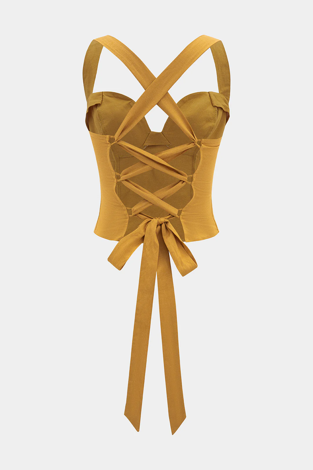 Bustier Backless Tie-Up Cami Top