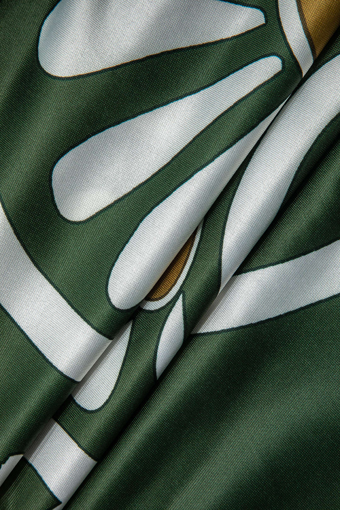 Abstract Pattern Drawstring Wide-Leg Trousers