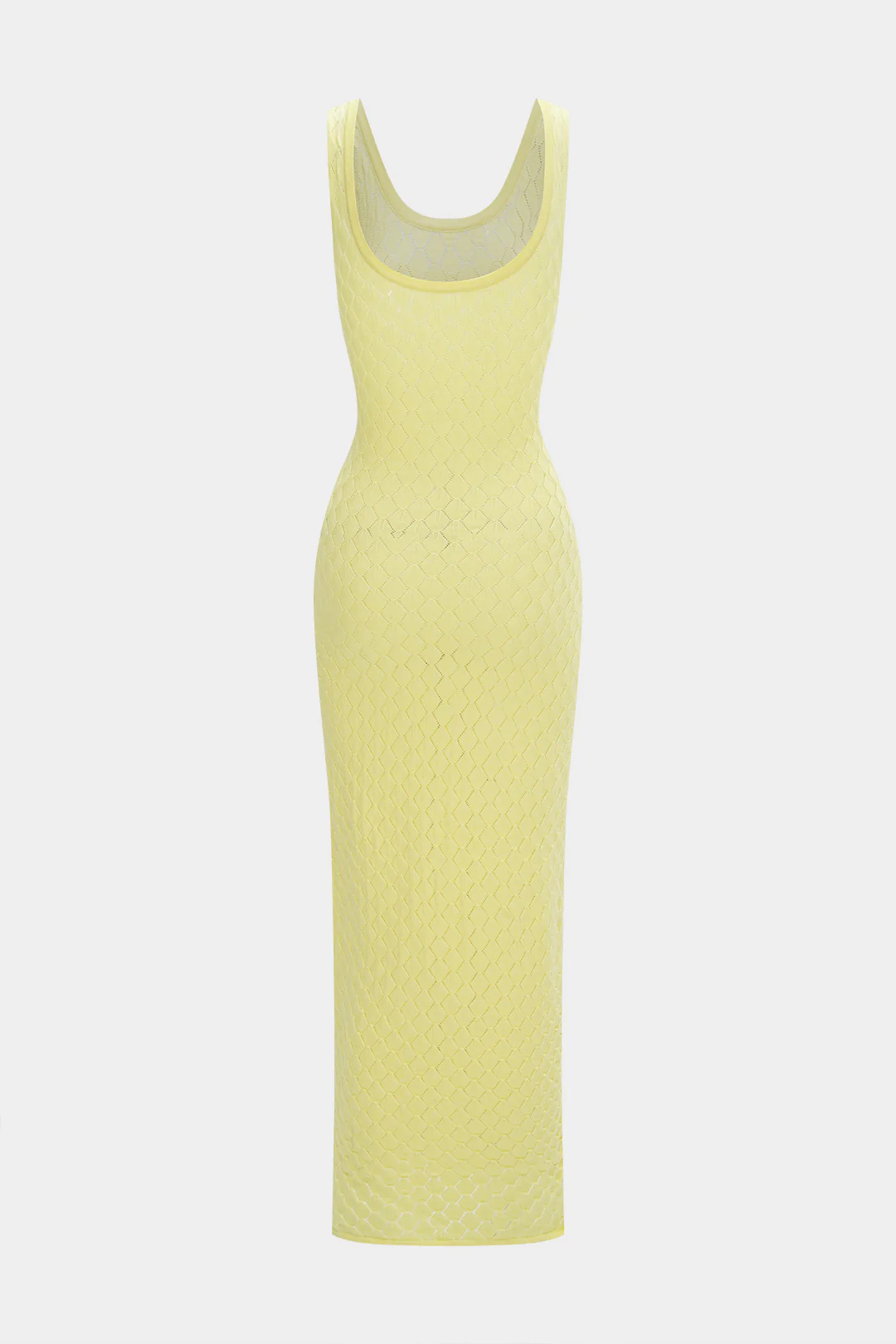 Knit Solid Sleeveless Tank Maxi Dress