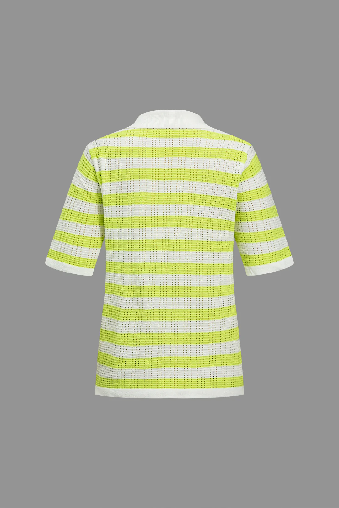 Knit Color-Blocked Short Sleeve Top