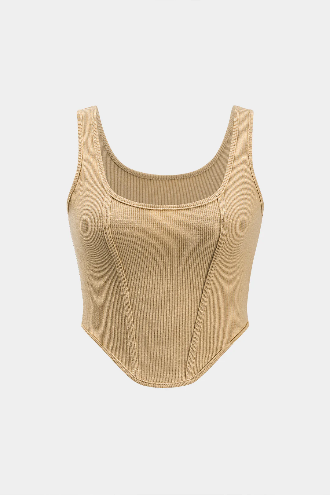 Basic Ribbed Solid Tank Top