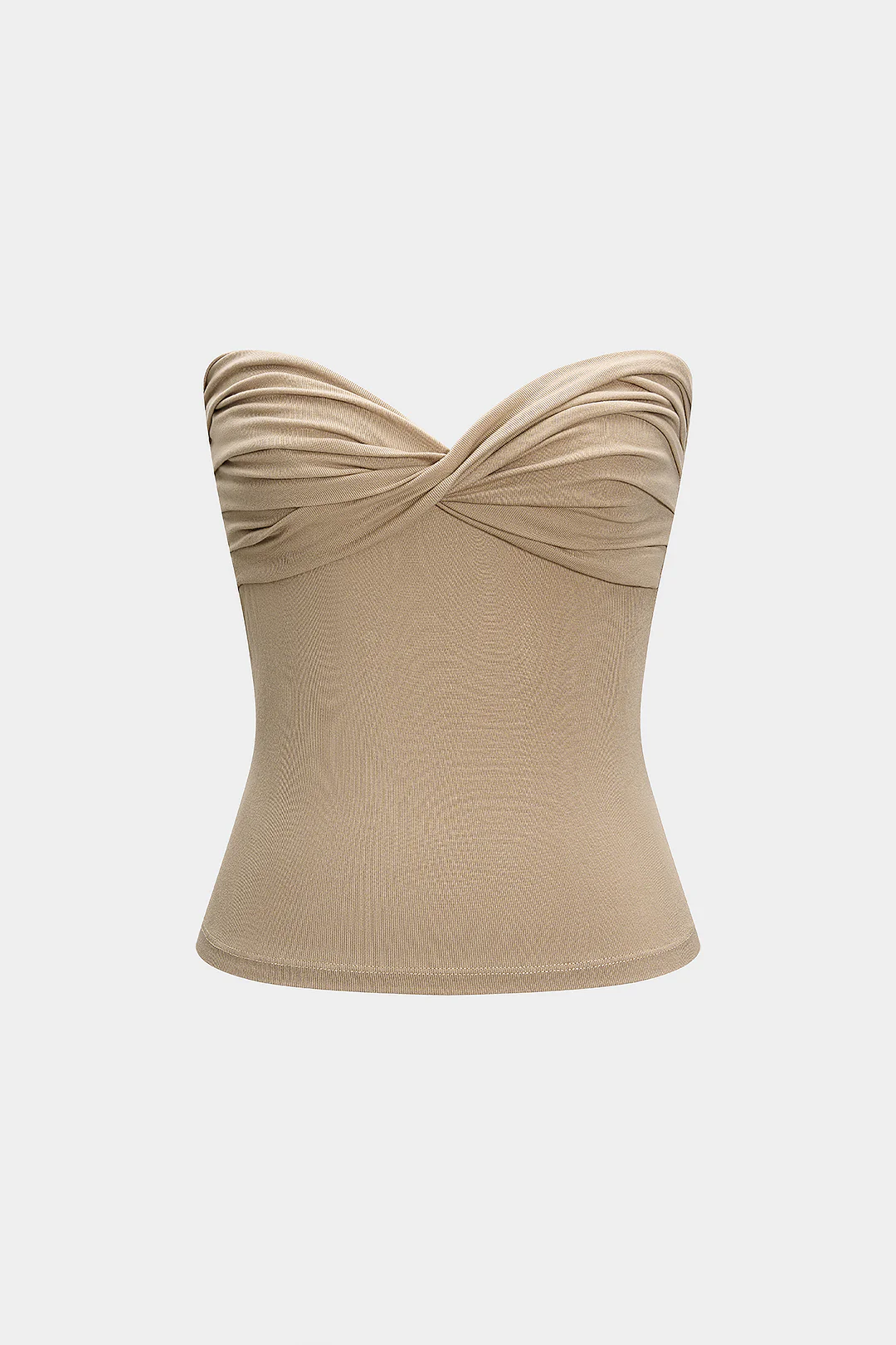 Wrap Ruched Strapless Tube Top