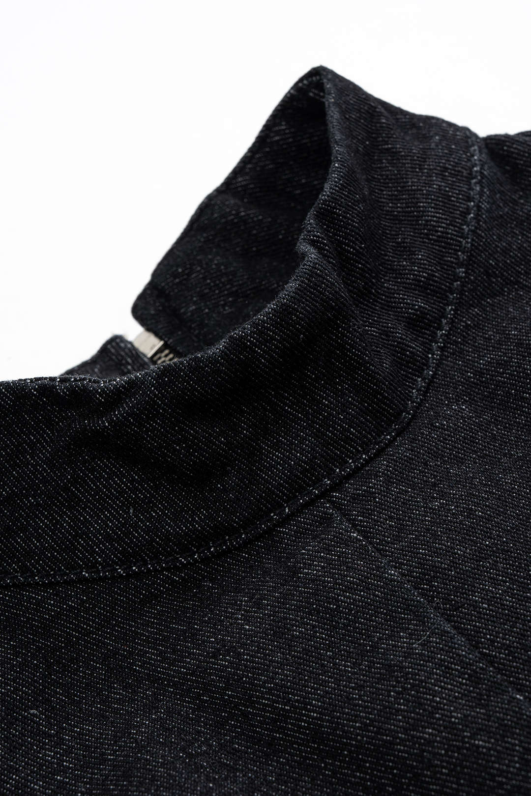 Denim Ruched Sleeveless Mini Dress