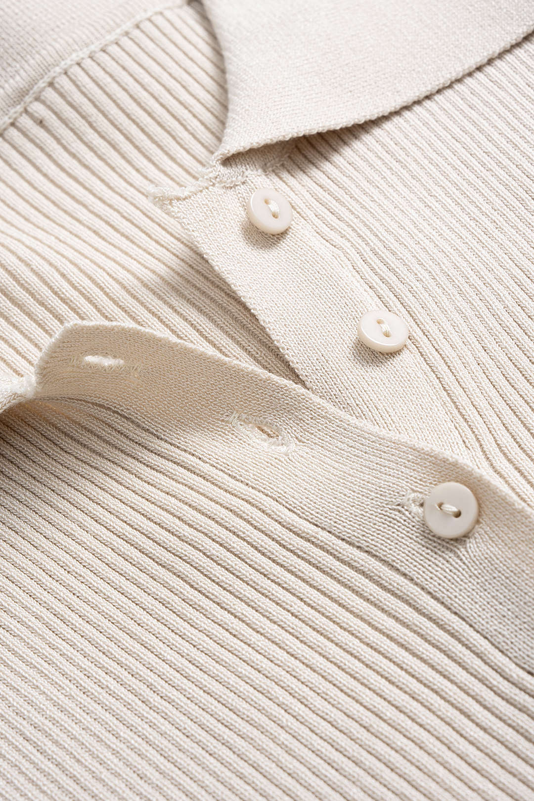 Knit Button Short Sleeve Dress