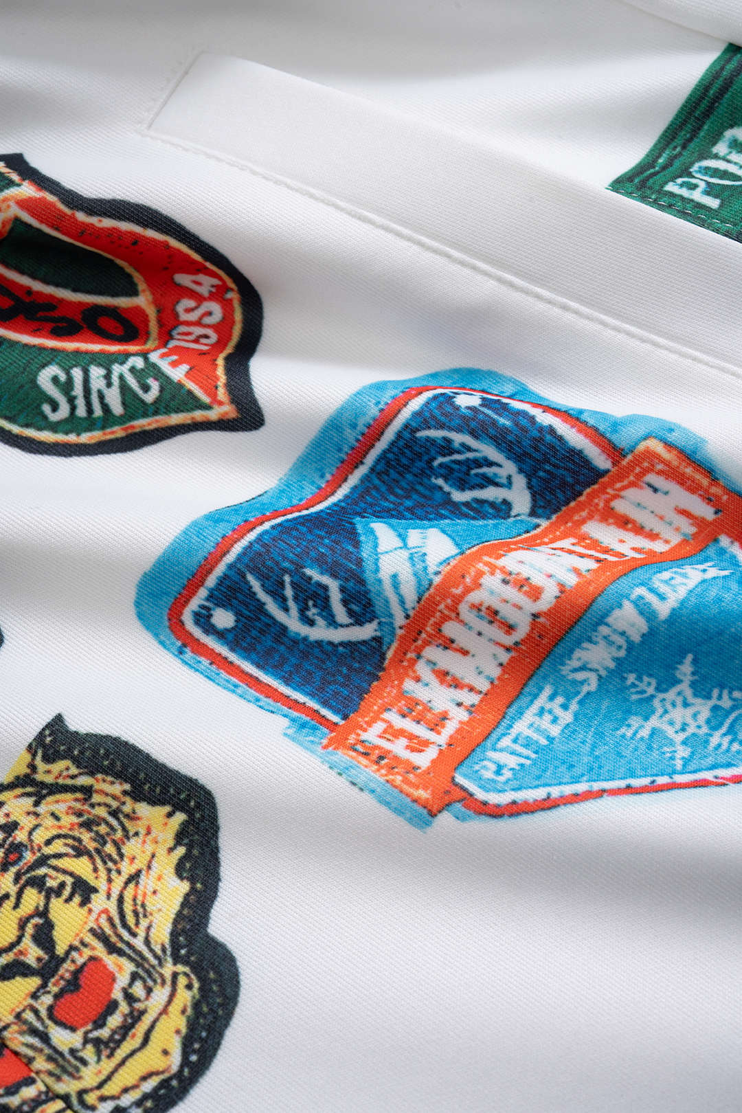 Vintage Print Tube Top and High-Waisted Shorts Set