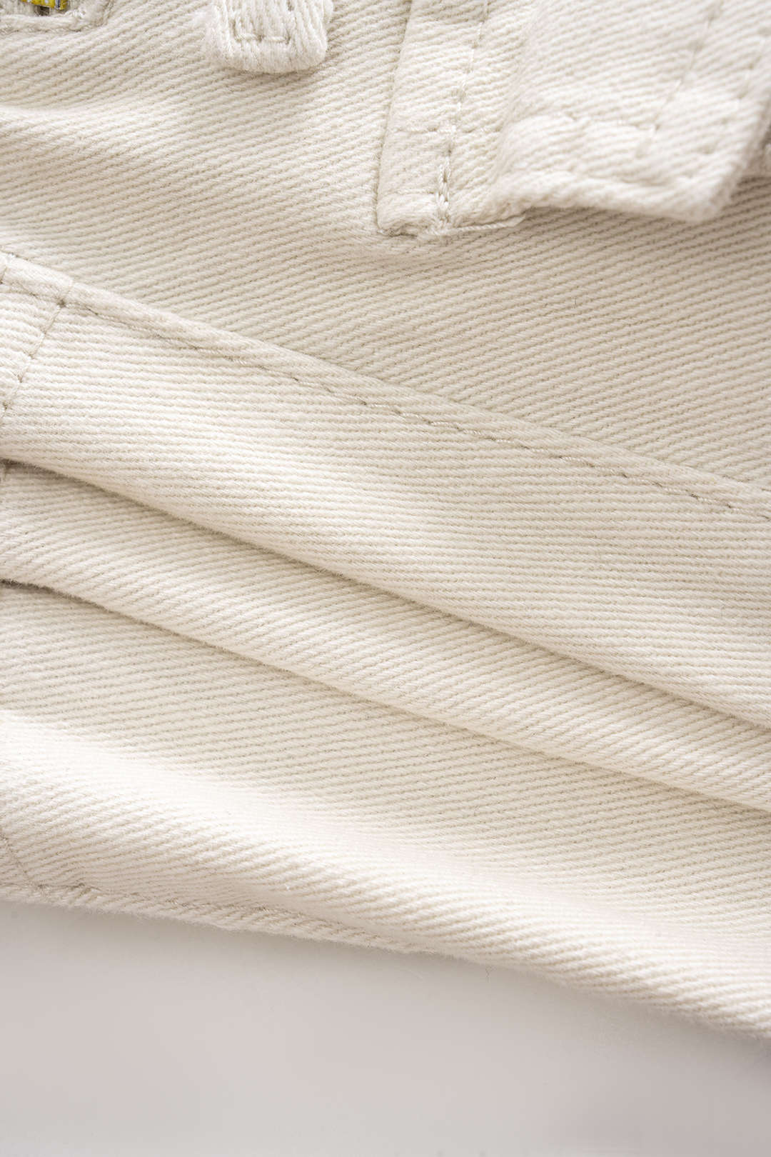 Denim Asymmetrical Zipper Pocket High Waist Shorts