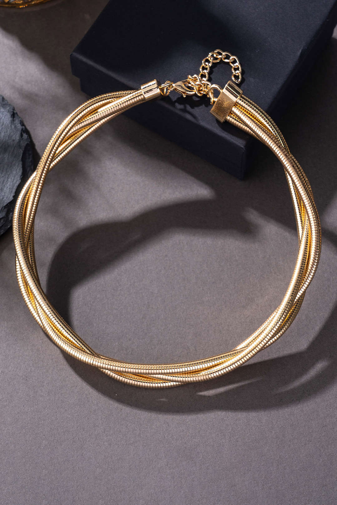 Exaggerated Multi-Layer Metal Necklace