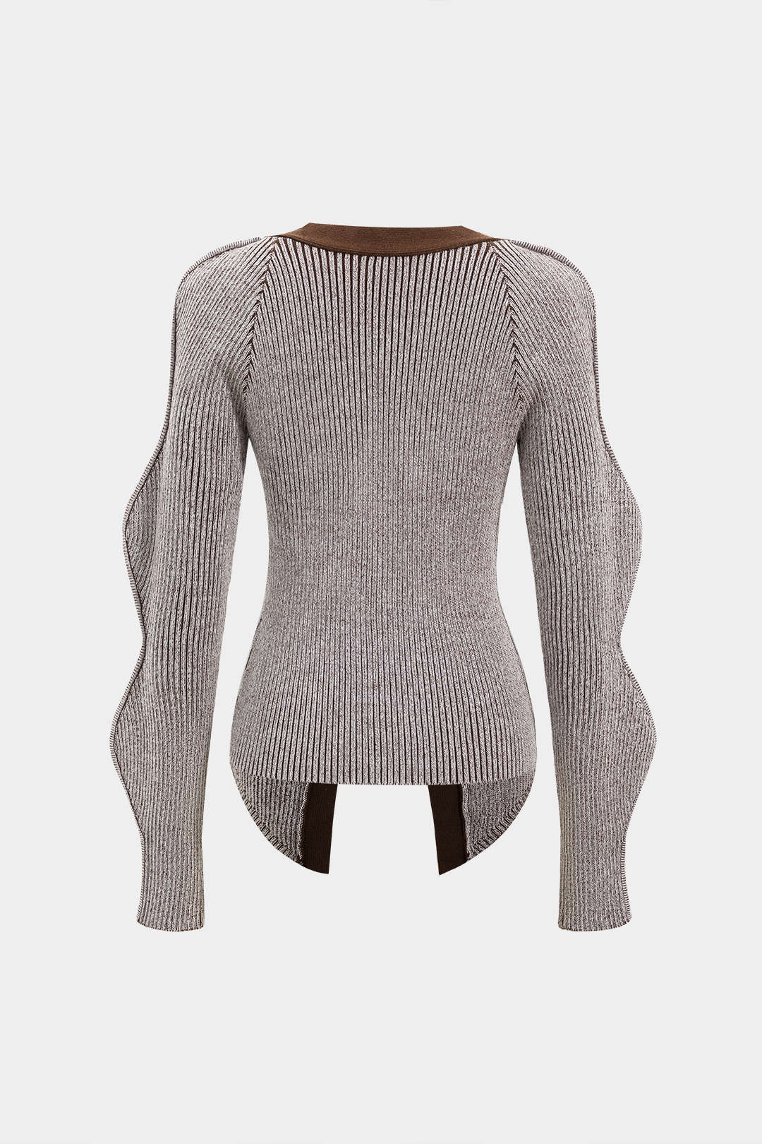 Solid Knitted Buttoned Cardigan