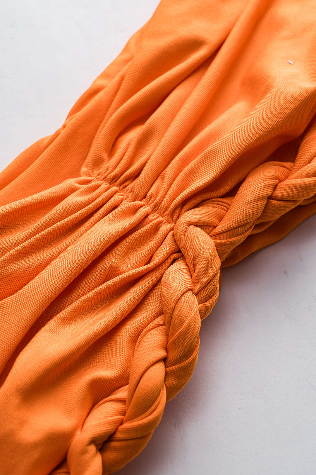 Plus Size Ruched Braided Cut-Out Backless Tank Top and Skirt Ensemble