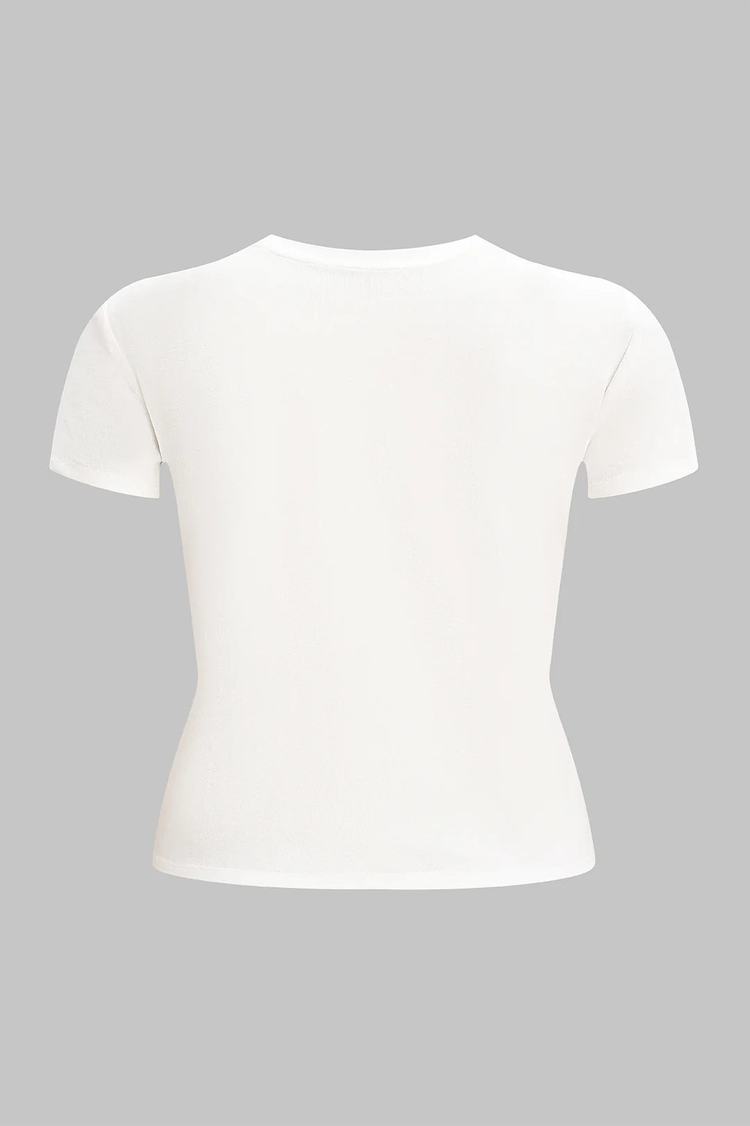 Plus Size Letter Print Round Neck Short Sleeve T-Shirt