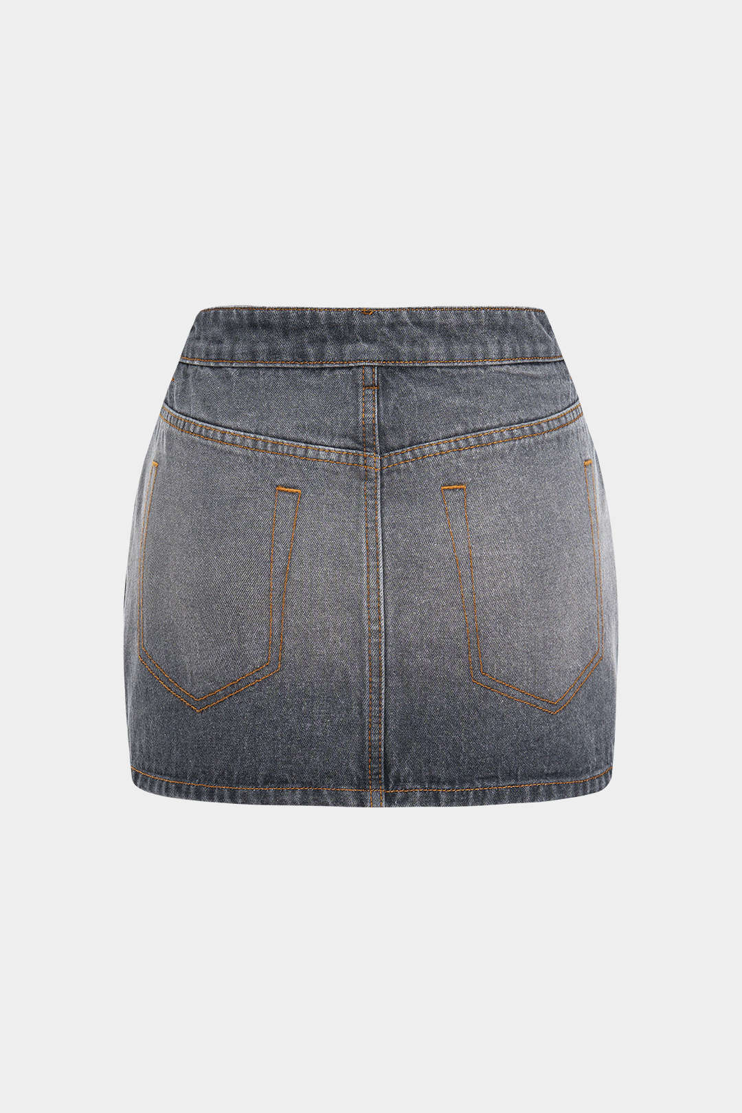 Reversible Denim Pocket Mini Skirt