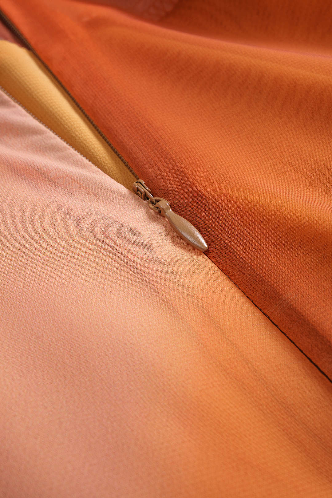 Ombre Print Chiffon Ruched Skirt