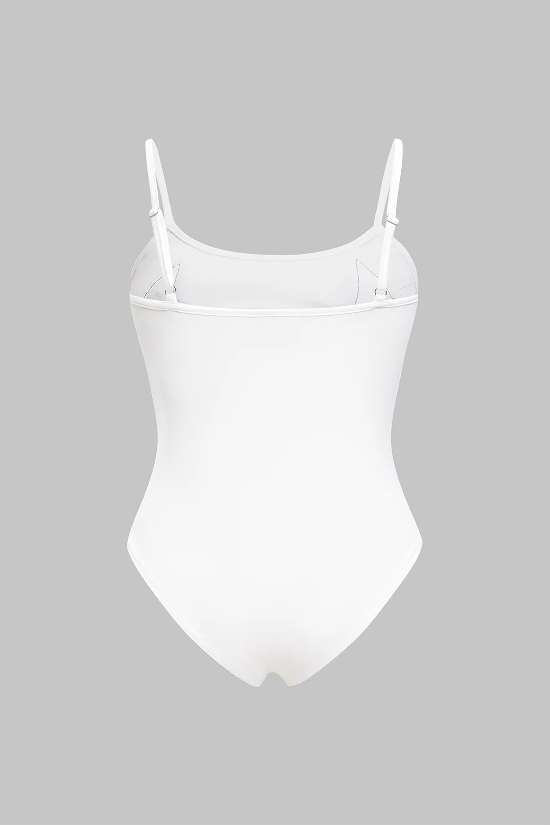 Plus Size Denim Patchwork Sleeveless Bodysuit