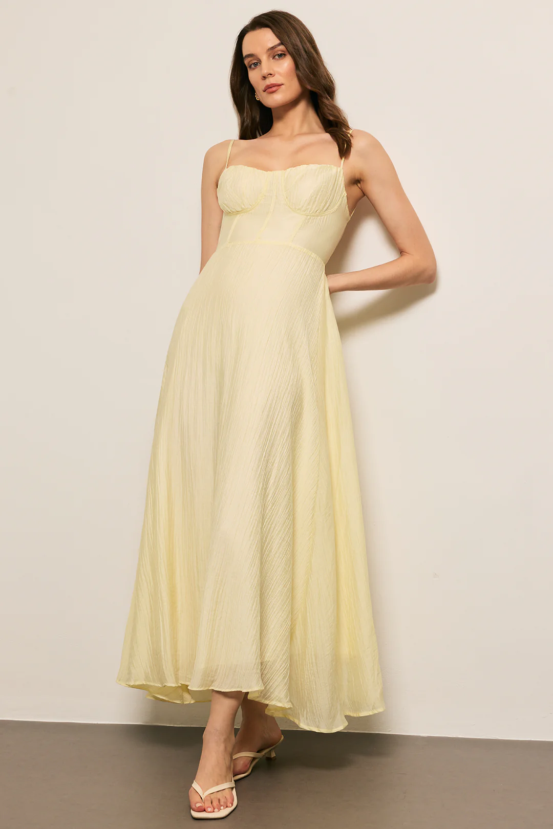 Linen Slip Sleeveless Maxi Dress