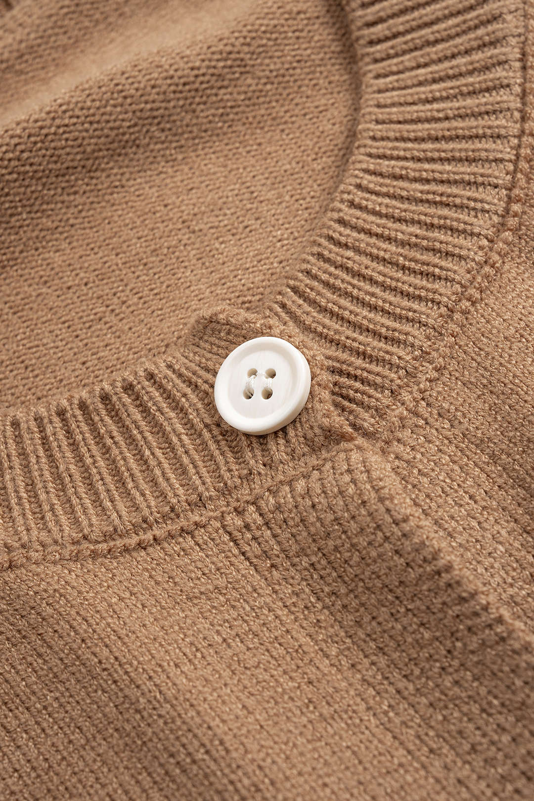 Knit Ribbed Cami Top And Round Neck Button Cardigan Set