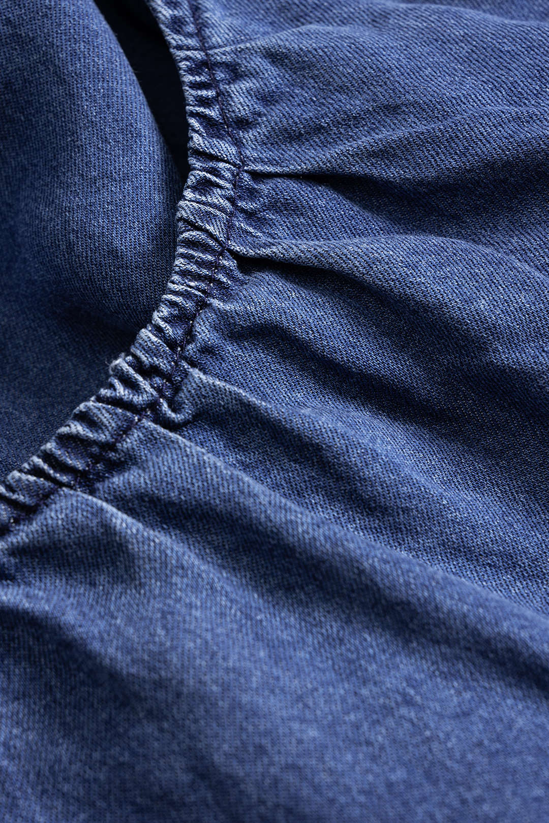 Denim Drawstring Pocket Straight Leg Jeans