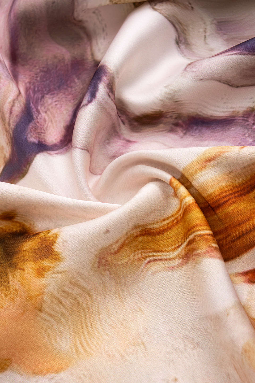 Watercolor Print Ruched Sleeveless Mini Dress