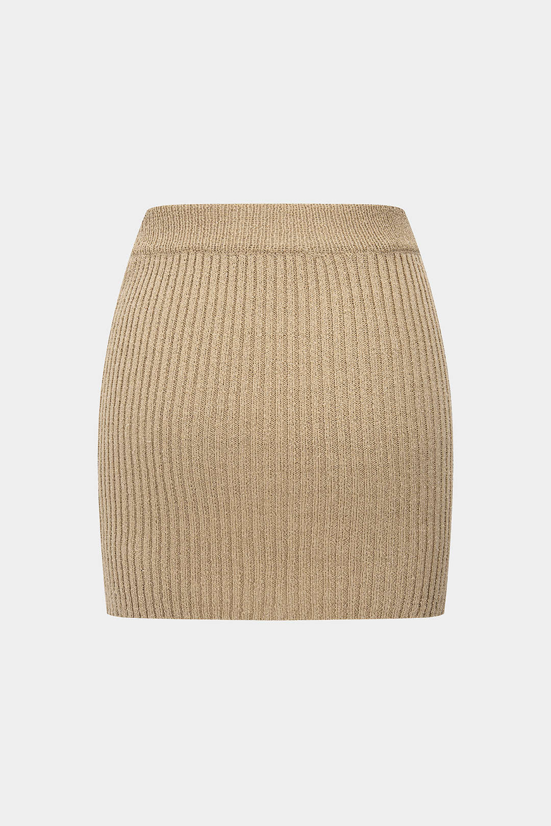 Knit Crossed Slit Women's Skirt