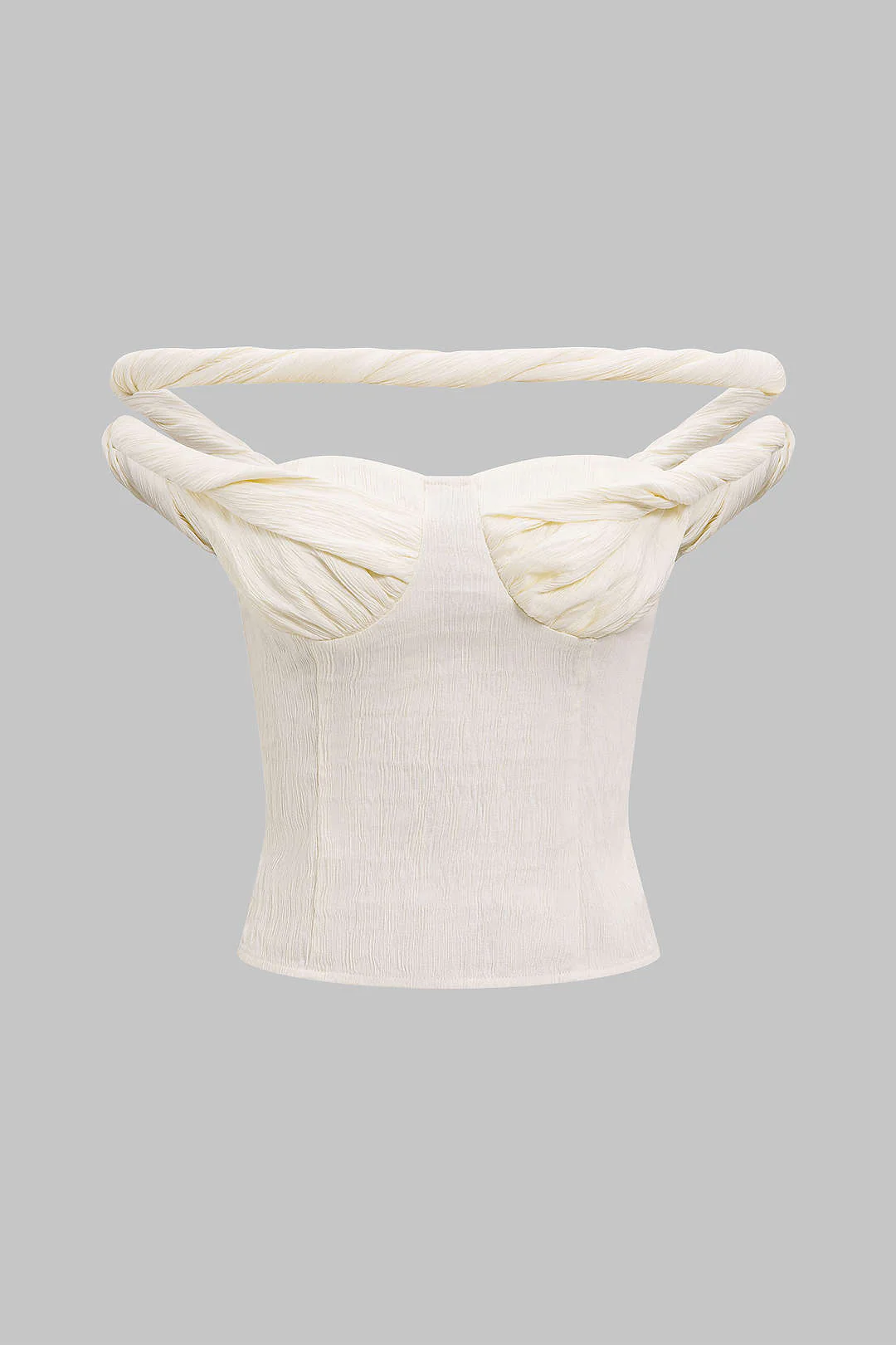 Twist Knot Zipper Tank Top