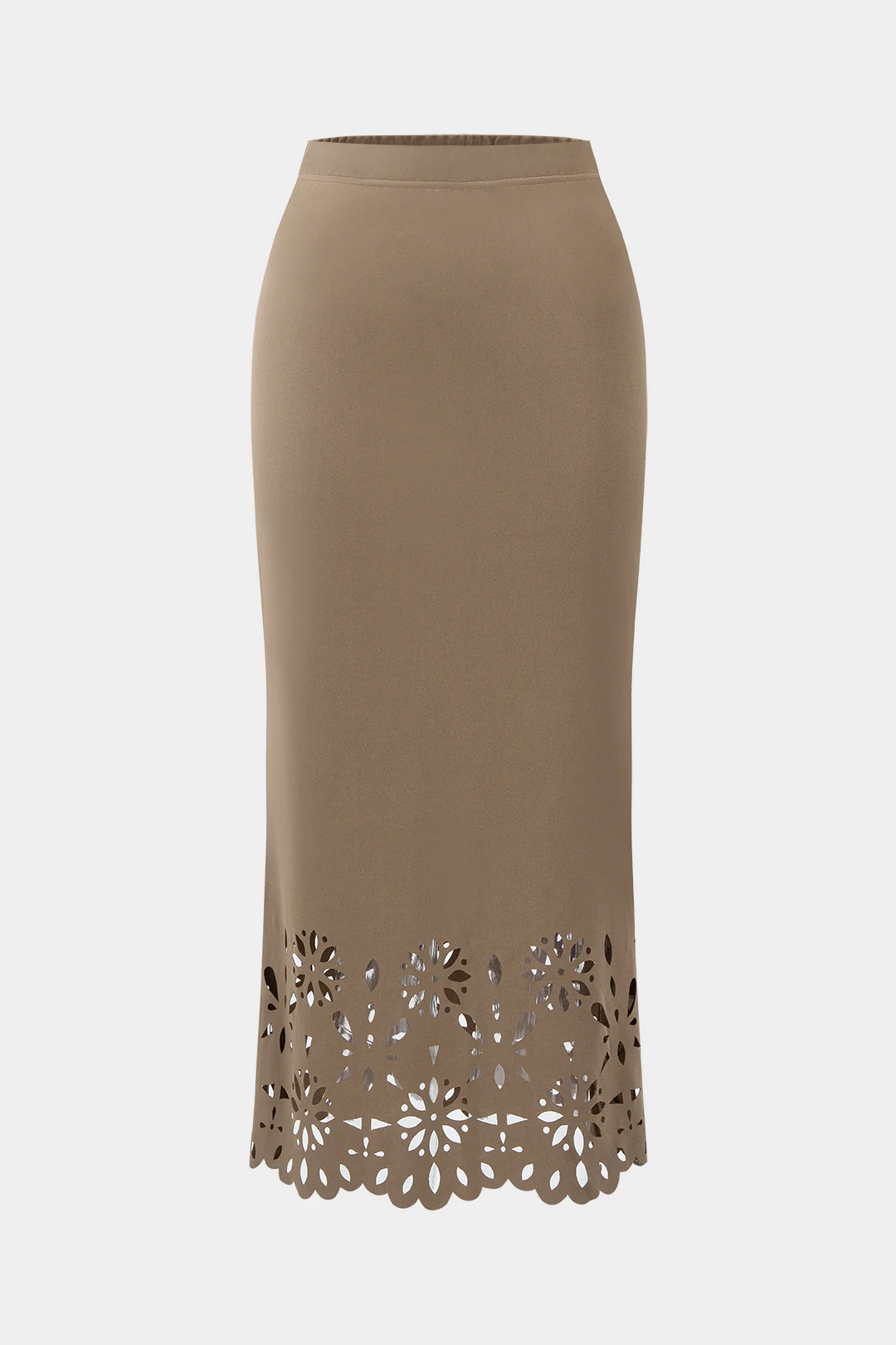 Cut-Out Shirred Skirt