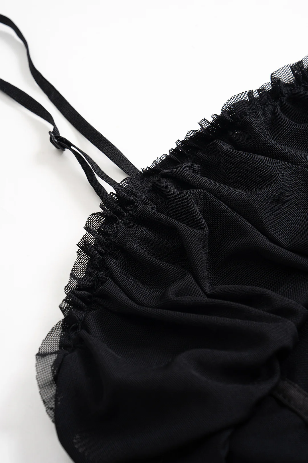 Mesh Patchwork Corset Slip Camisole Top