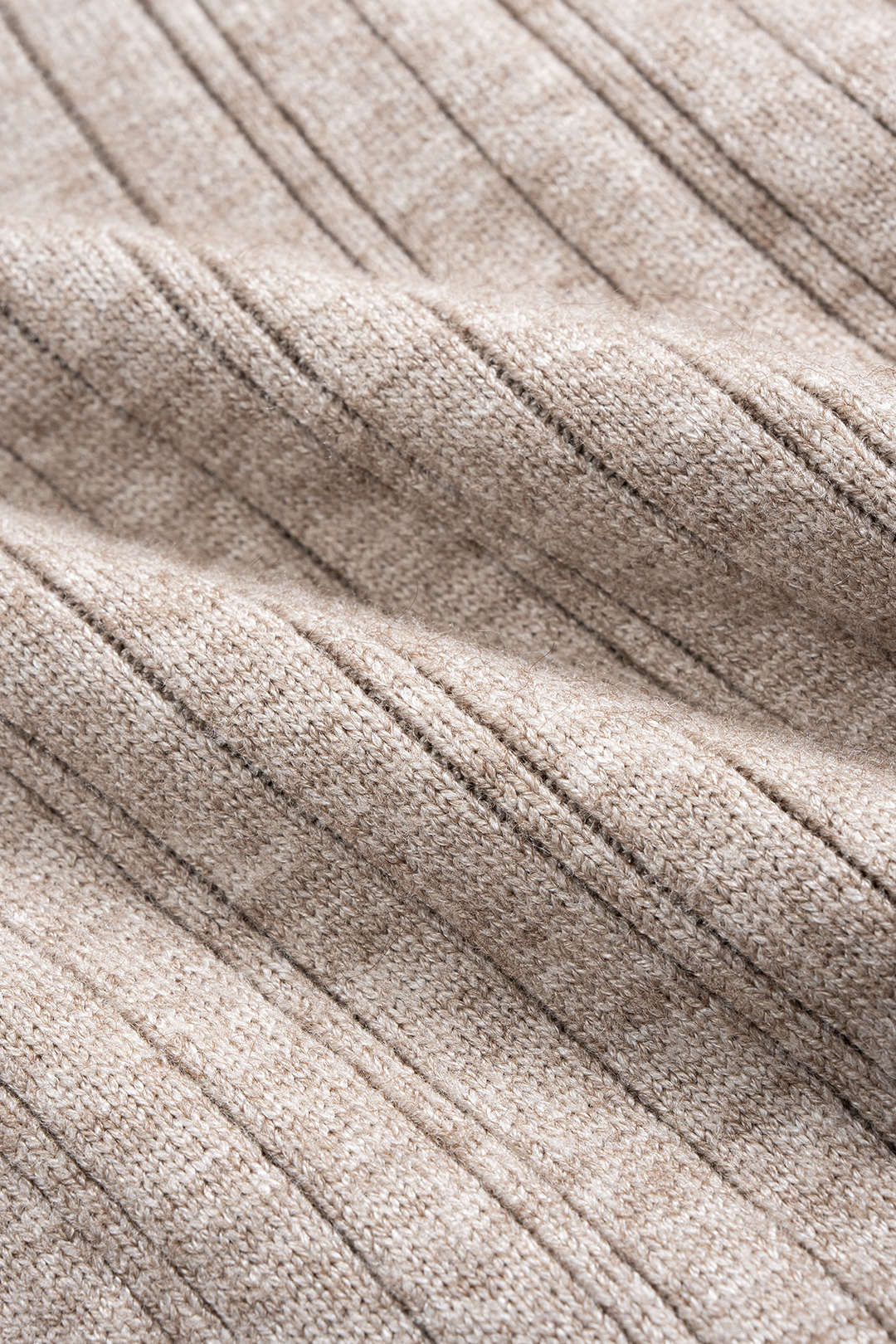 Knit Tie-Up High-Waist Flared Trousers