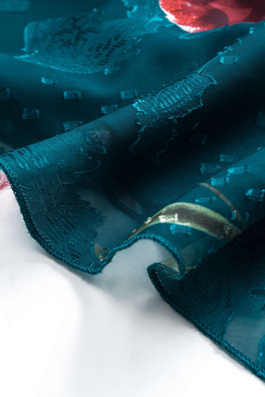 Floral Print Chiffon Skirt