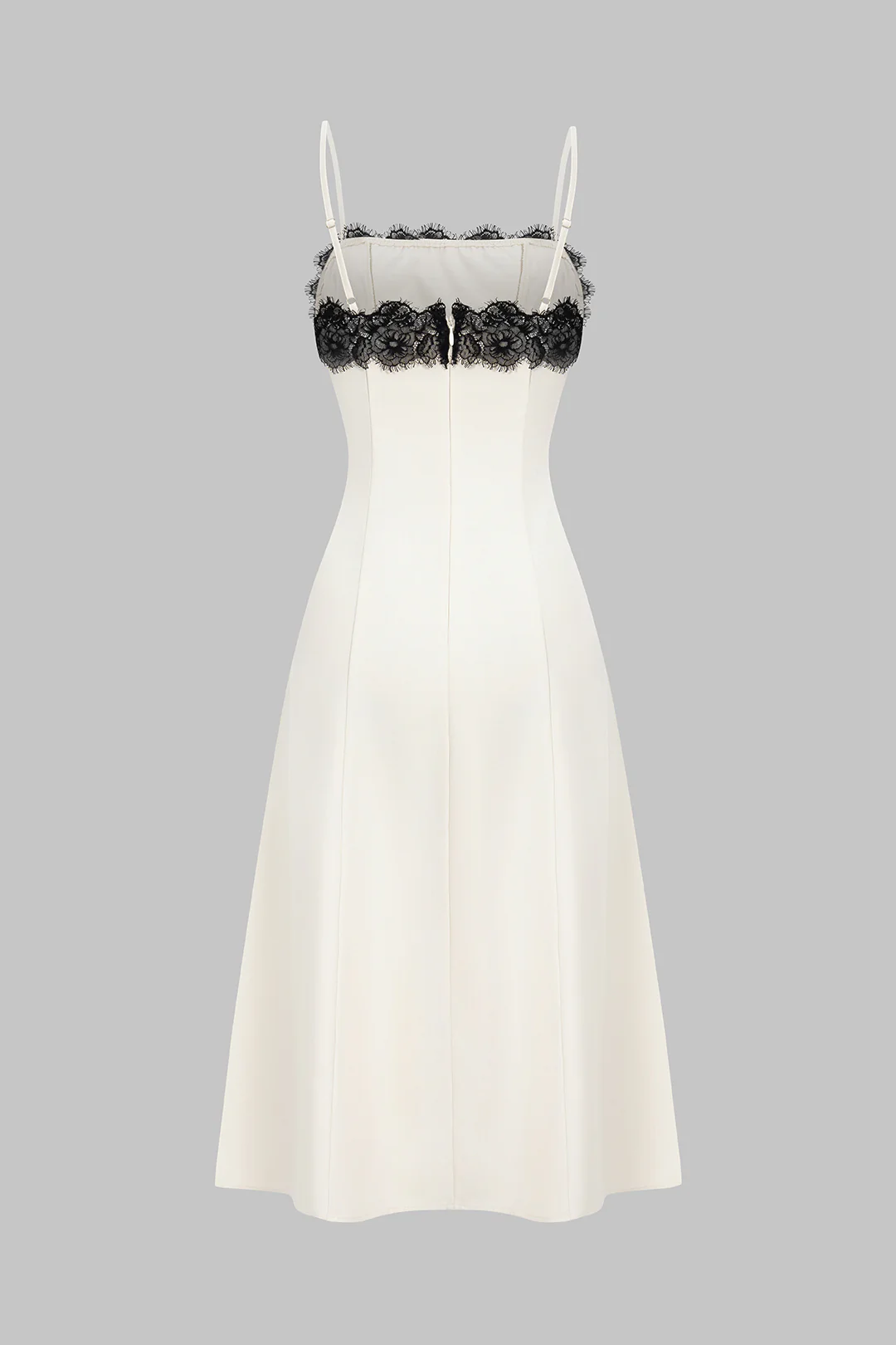 Lace Patchwork Sleeveless Slip Maxi Dress