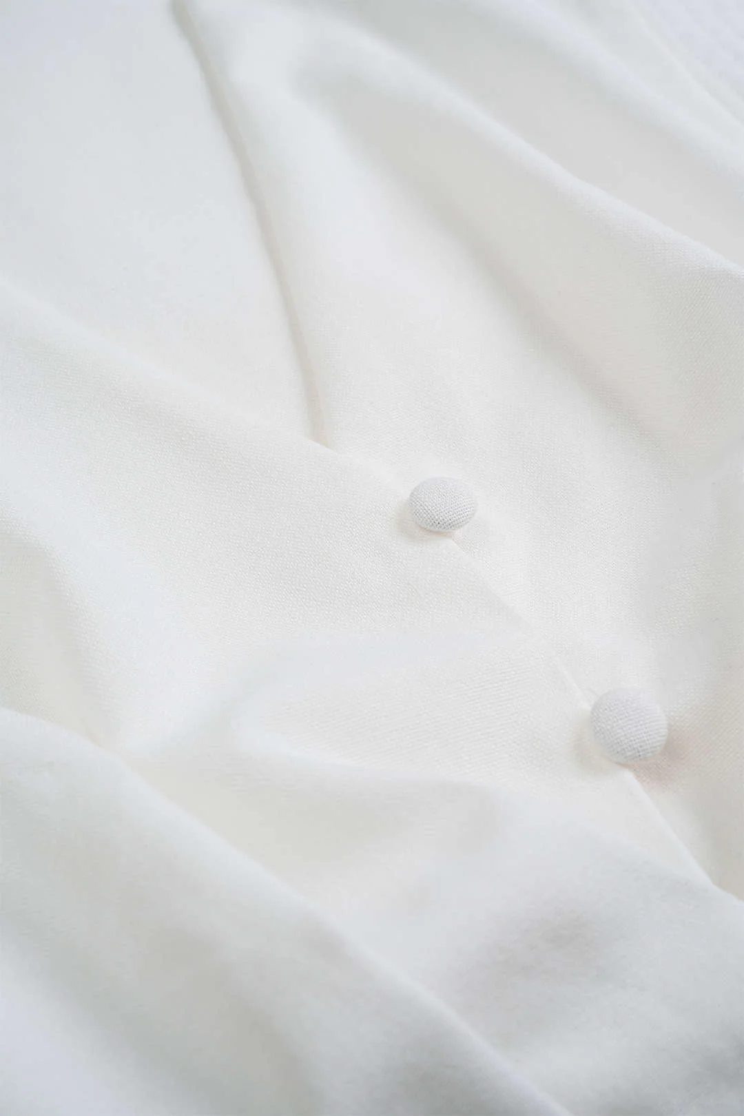 Linen Flutter Sleeve V-Neck Tie-Front Slit Maxi Dress