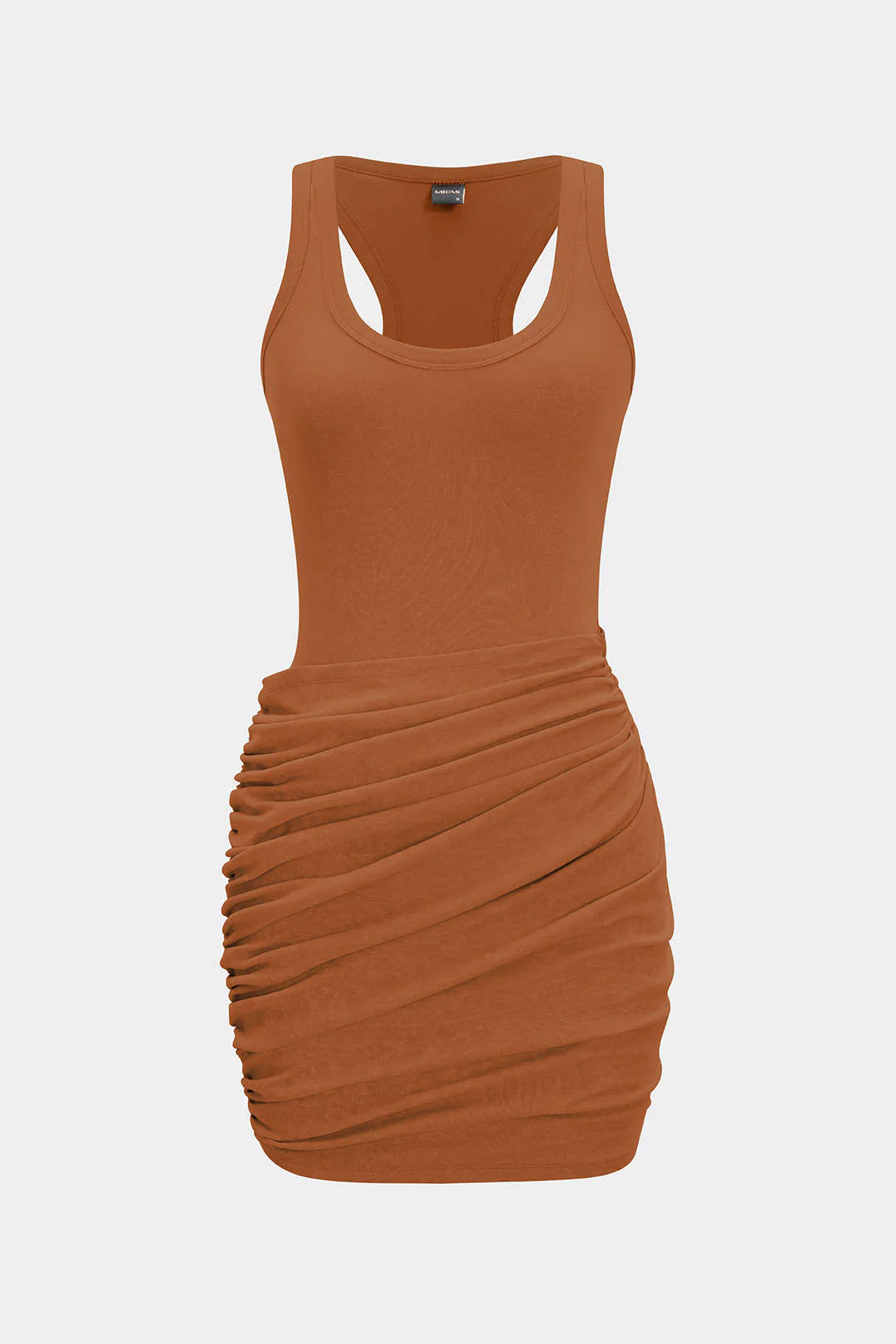 Ruched Tank Sleeveless Mini Dress