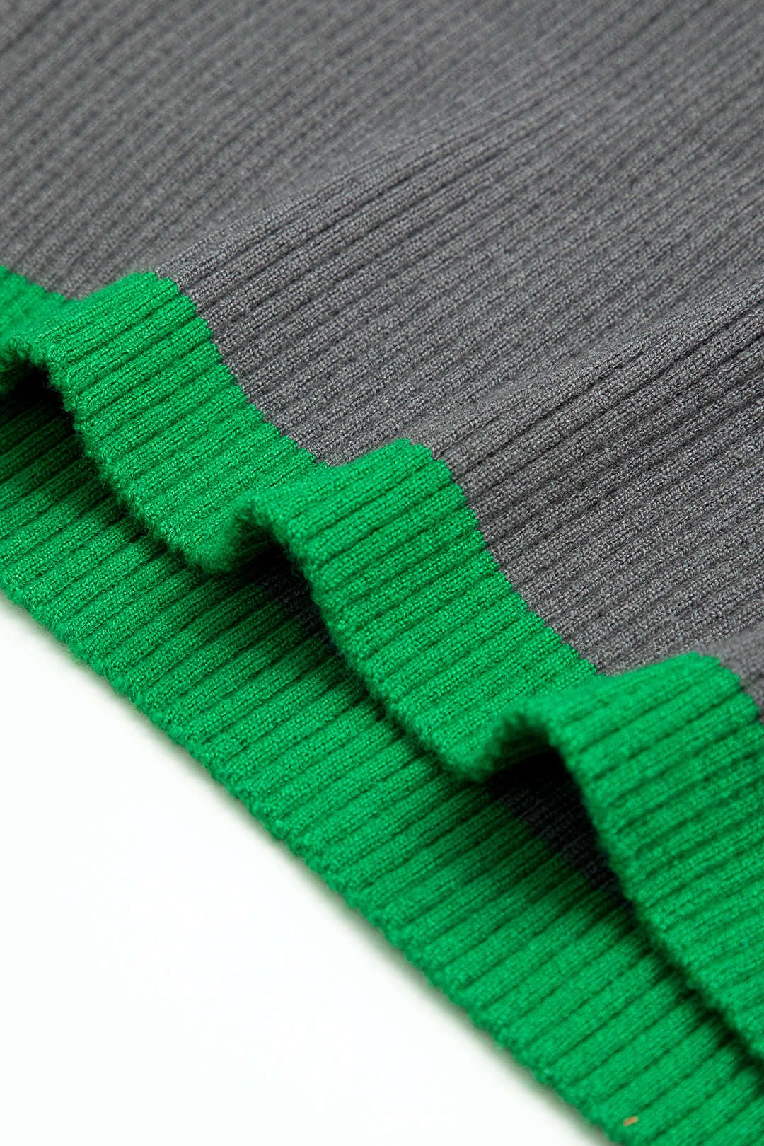 Contrasting Cut-Out Knit Dress