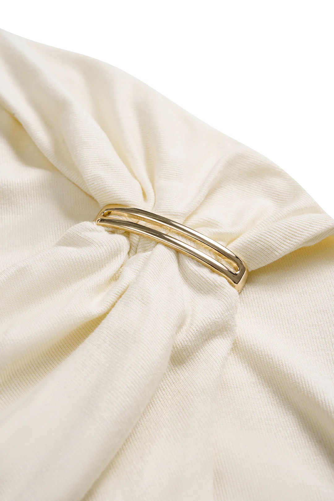 Off Shoulder Ruched Short Sleeve T-Shirt