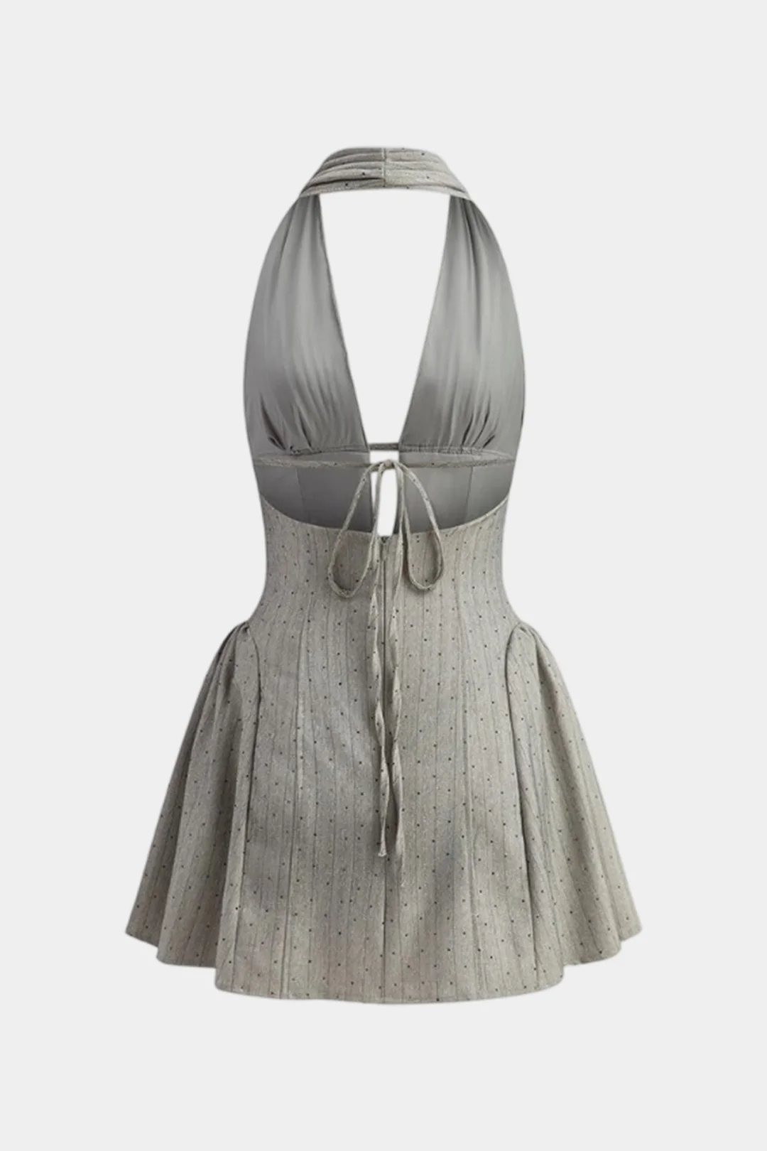 V-Neck Sleeveless Short Dress