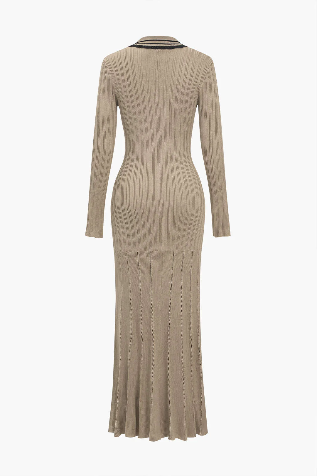 Color Block Print Knit Button with Fake Metallic Pockets Dress