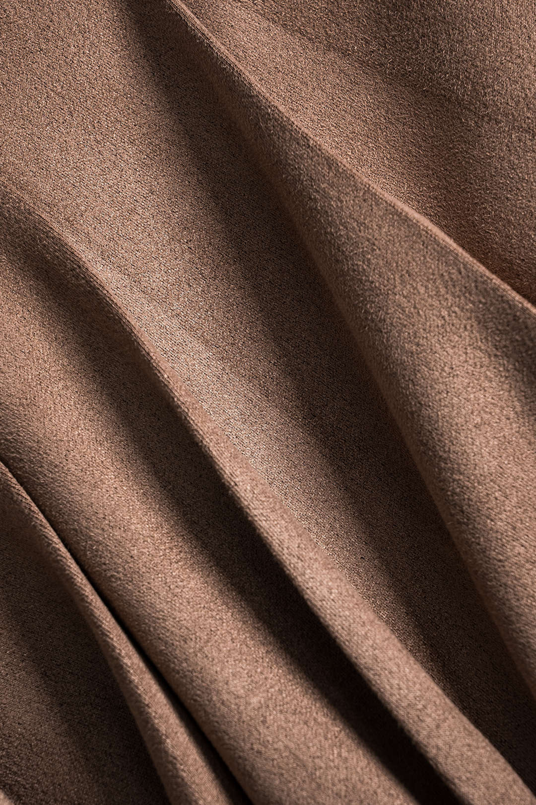 Metallic Button Pleated Suede Skirt