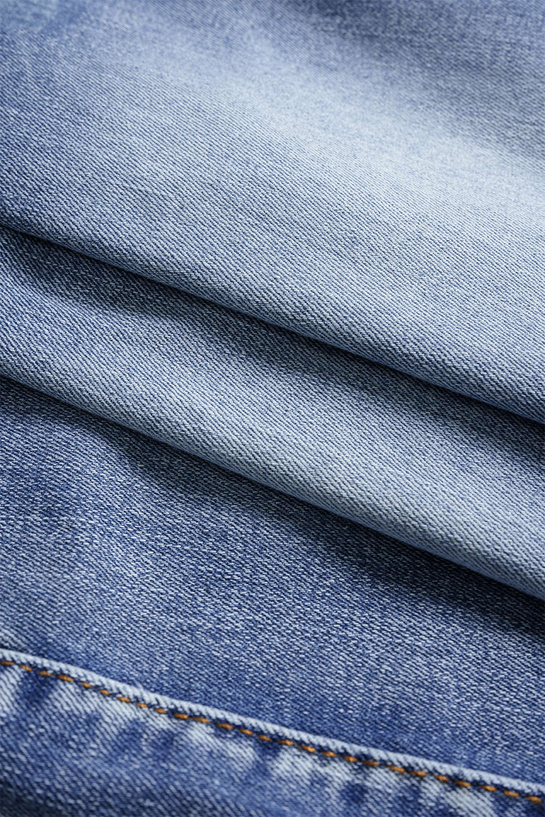 Denim Fringe Trim Mini Skirt